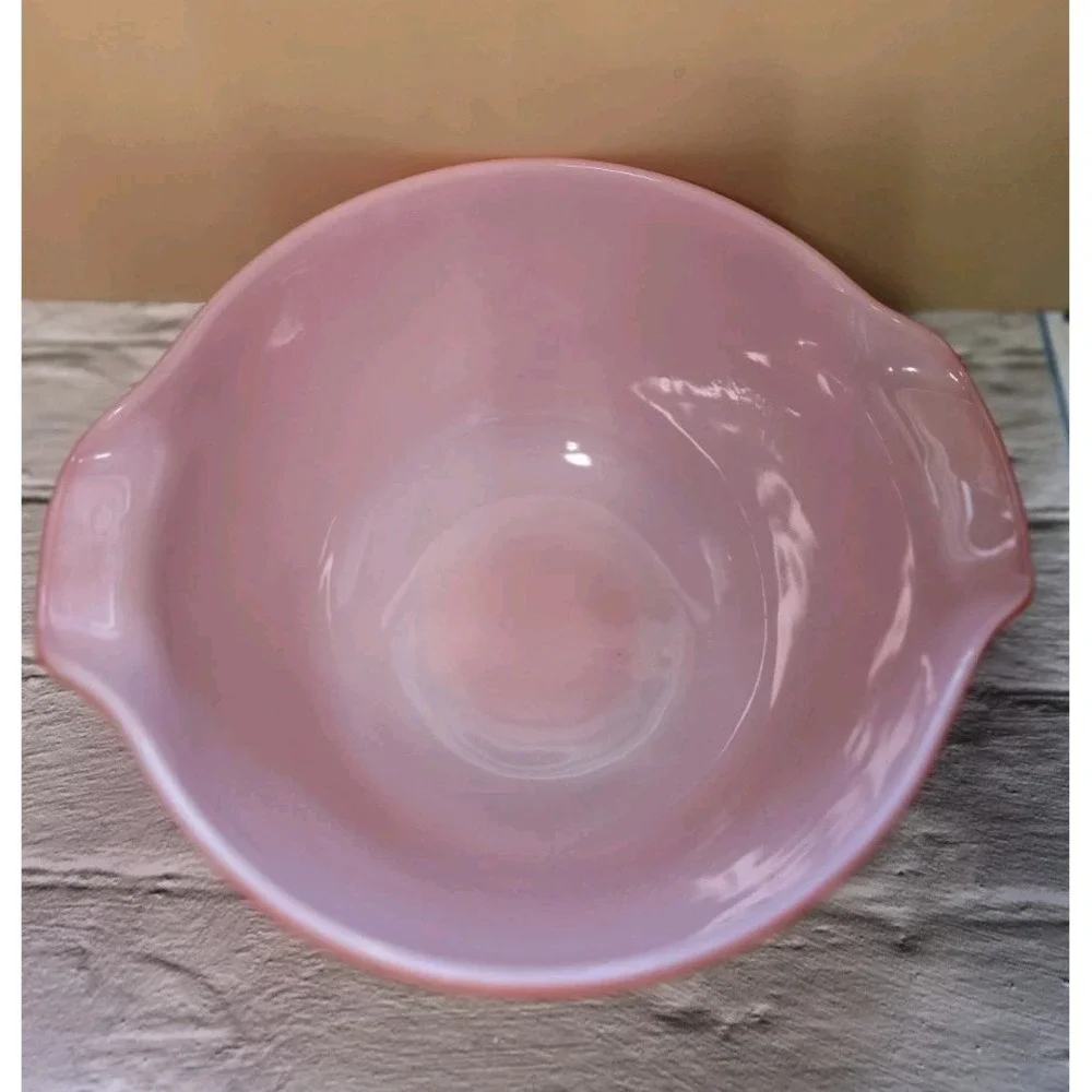 Anchor Hocking Fire King Ware Cinderella Orange Ombre Bowl With Handles 1.5...